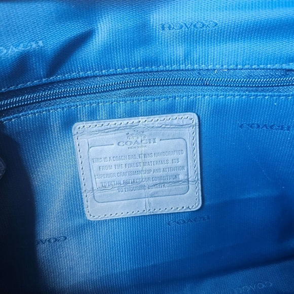 Coach Limited Edition Denim Embossed Crockidial Crossbody Shoulder Bag ( Blue ) - Picture 16 of 16